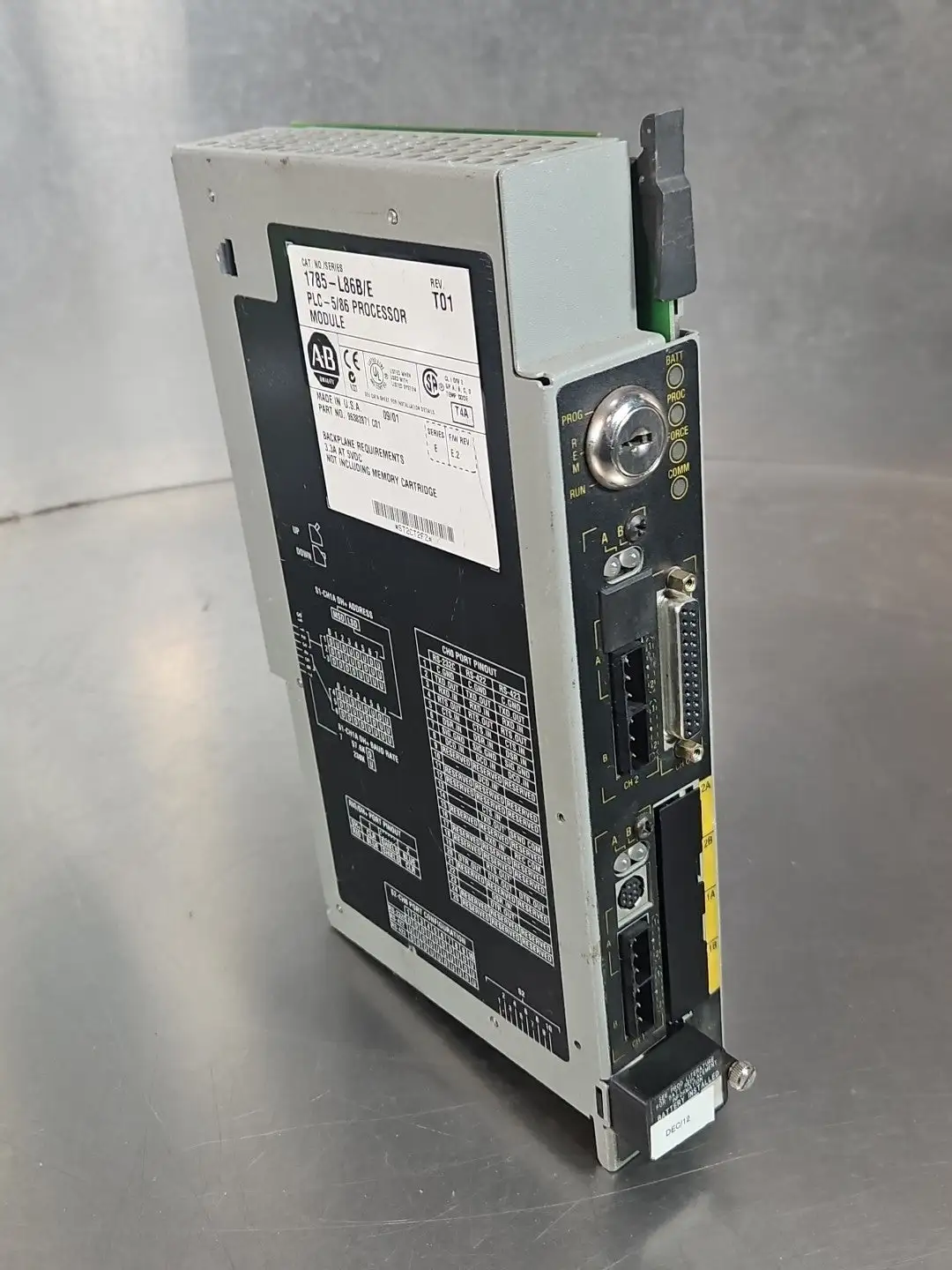 USED Allen-Bradley 1785-L86B Series E PLC-5