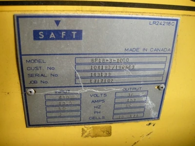 USED EXIDE 6P18-3-1000