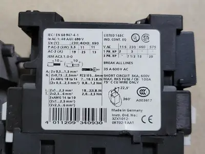 USED SIEMENS 3RT1026-1A