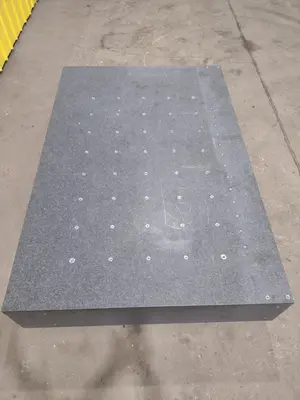83.5" x 55" x 12.5" BLACK PRECISION GRANITE LAYOUT TABLE SURFACE PLATE: STOCK 19367