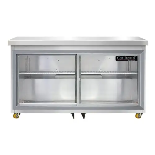 Continental SW48NSGD-U 48" W Undercounter Refrigerator W/ (2) Sections & (2) Doors, 115v