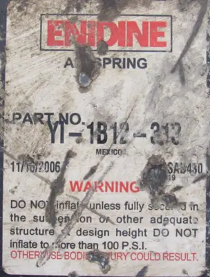 NEW ENIDINE Y1-1B12-313 AIR SPRING Y11B12313