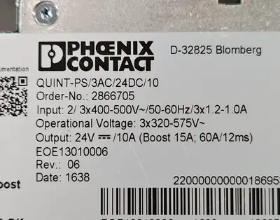 USED Phoenix Contact QUINT-PS/3AC/24DC/10