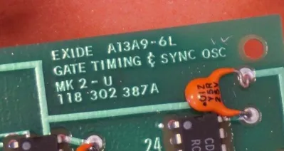 EXIDE A13A9-6L GATE TIMING AND SYNC OSC CIRCUIT BOARD A13A96L REPAIRED