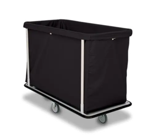 Forbes Industries Laundry Cart w/ (15) Bushel Capacity - Black Cloth Bag, Steel Frame (1120)