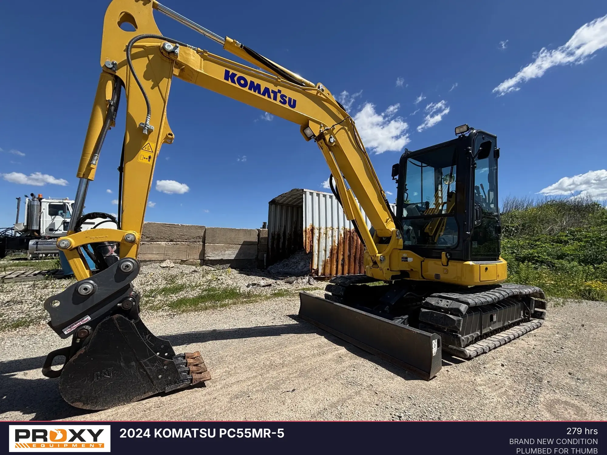 Used 2024 KOMATSU PC55MR-5 Crawler Excavators - Mini Wisconsin US | Proxy Equipment #1388869