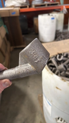 Four full barrels of Klein hickey rebar heads. 3/4" - quantity approx. 2500