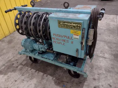 40 TON MODERN HYDRAULICS 4 CYLINDER PORTABLE HYDRAULIC DIE SETTING & SEPARATING SYSTEM: STOCK #23775