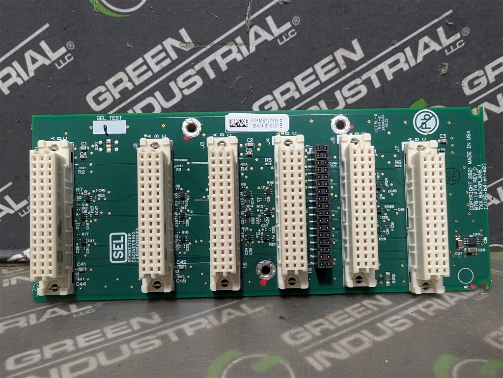 SEL 070-1474 Motor Protection Relay Backplane Assembly Rev D B1474-01-01.D1 Used