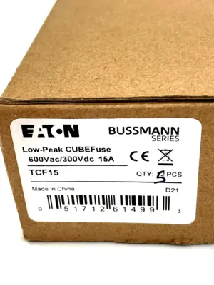 NEW BUSSMANN TCF15 FUSES LOT OF 5