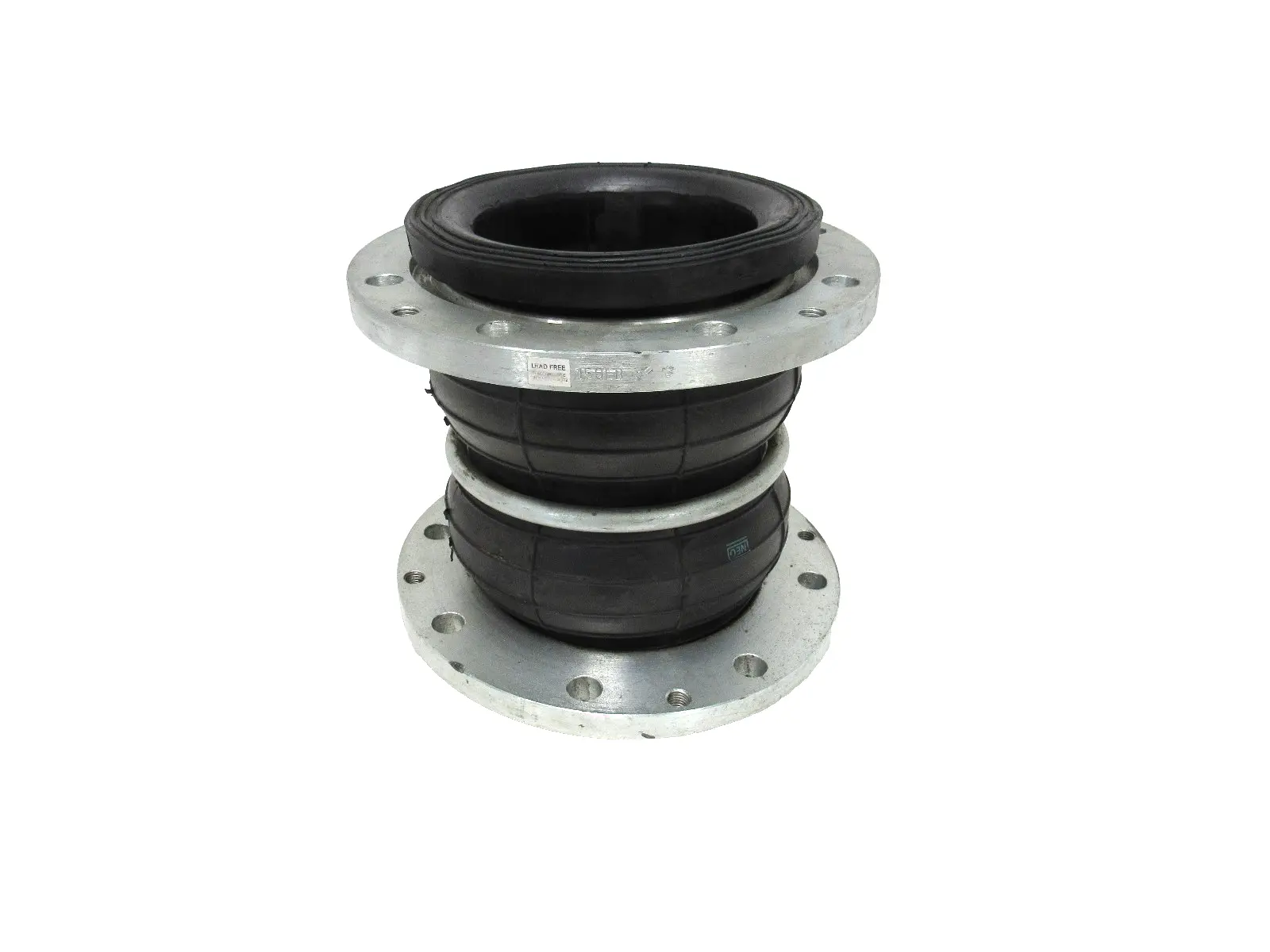 NEW 8"x13" FLANGED NEOPRENE EXPANSION JOINT