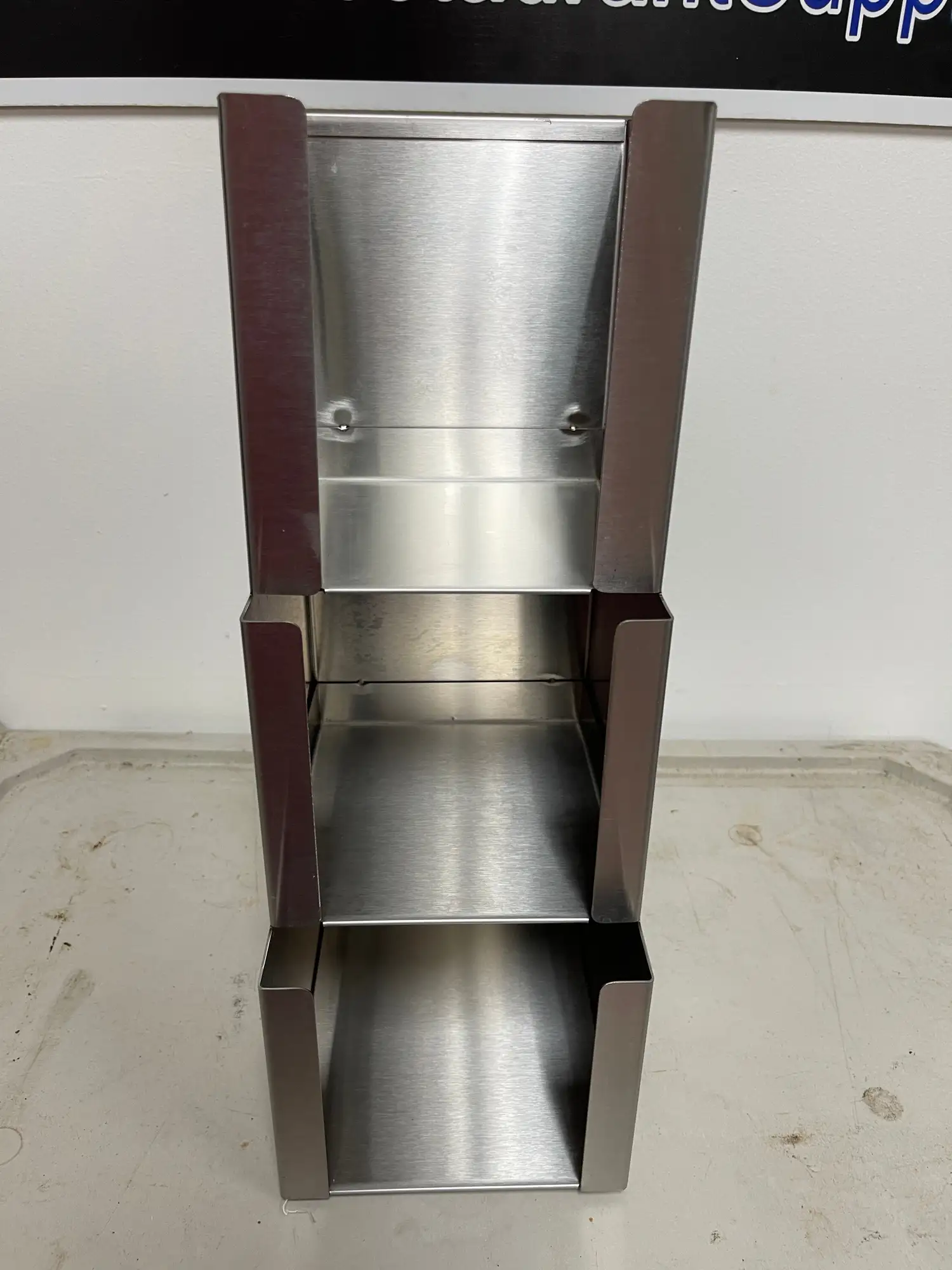 Used BK-Resources Used BK Resources FBH-3 Stainless 3 Tier Lid Organizer Food Preparation & Supplies Illinois US | Falcon Restaurant Supply #1373778