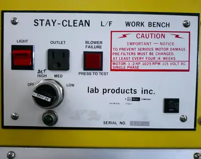 Lab Products 4ft Stay-Clean Laminar Flow, Animal Transfer Change Station