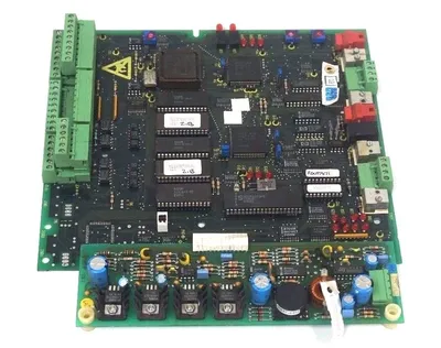 USED EUROTHERM DRIVES AH056975U001 CONTROL BOARD W/ AH057244U001 BOARD