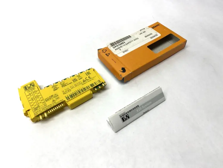 Used B&R REV. E3 SAFE DIGITAL INPUT MODULE 8-SAFE DIGITAL INPUTS PLC Input & Output | Maverick Industrial Sales #1098858