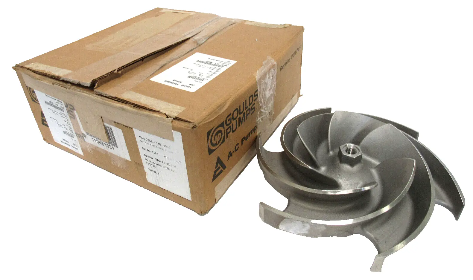 NEW GOULDS 0256-116 1203 IMPELLER 6X8-15 6-VANE 02561161203