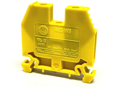 1492-W6-Y | Allen Bradley  Terminal Block Yellow BOX OF 30 - New – Open box