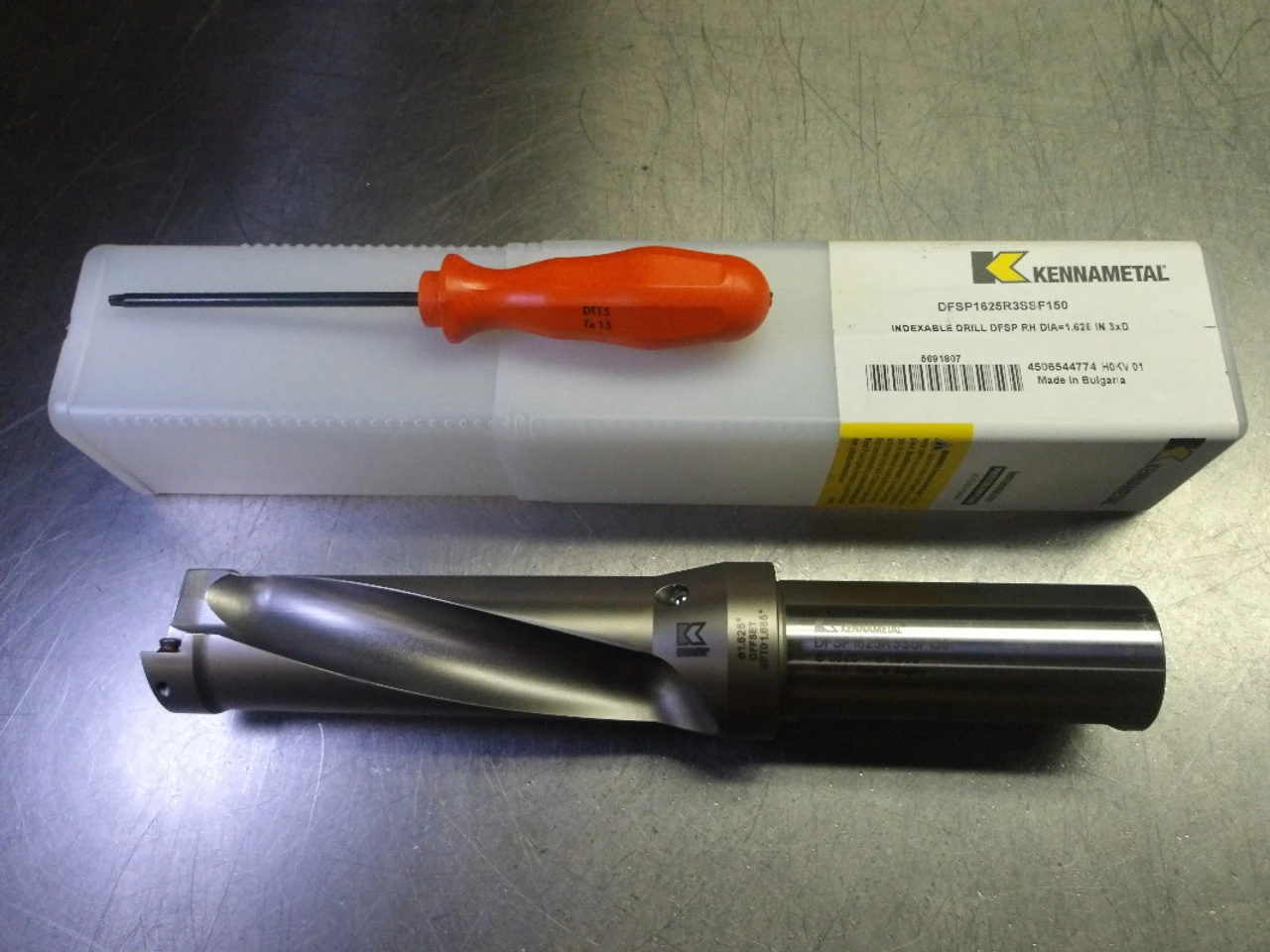 Kennametal 1.6250" Coolant Thru Indexable Drill DFSP1625R3SSF150 (LOC1886A)