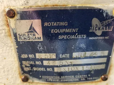 USED SULZER BINGHAM 8X10X15.25 HSB