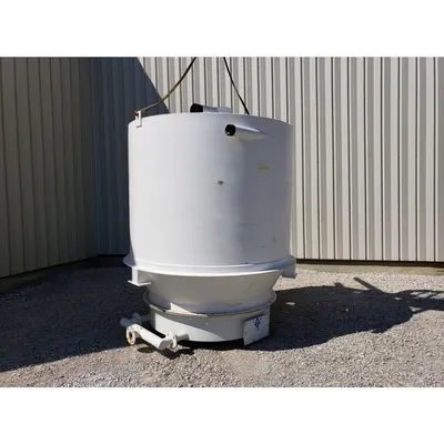 Used 175 cu/ft KISE Air Pad Bin Bottom Receiving Hopper with Fluidizing Bottom
