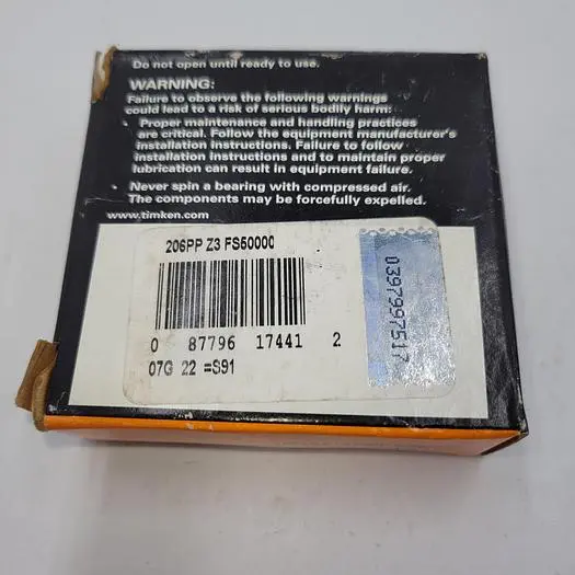 New | in-Stock TIMKEN TIMKEN 206PP Z3 FS50000 Misc Electrical & Power Parts | ND Industrial Surplus #1221457
