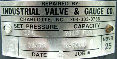 REFURBISHED TELEDYNE FARRIS 1855-0L RELIEF VALVE 18550L SET PRESSURE 185