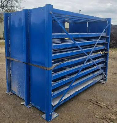 USED ENGINEERED HANDLING SYSTEMS 8 SHELF, 5500 LBS EACH