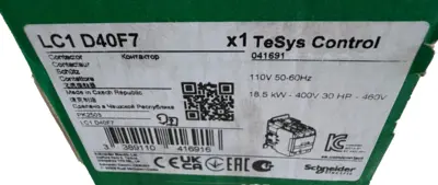 NEW SCHNEIDER ELECTRIC LC1 D40F7 CONTACTOR 40AMP LC1D40F7
