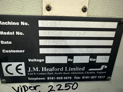 USED 1998 JM HEAFORD VIPER 2250