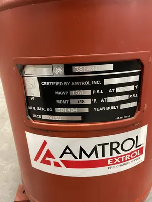 AMTROL 381404 AX15U 15 Gallon Expansion Tank 150PSI 18-250F