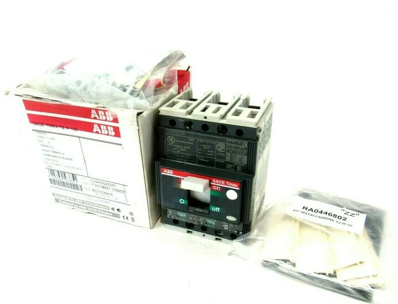NEW ABB SACE-TMAX-T2-H-100 CIRCUIT BREAKER SACETMAXT2H100