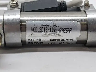 NCDJ2D16-100-H7A2SAPC | SMC  Pneumatic Cylinder w/ Auto Switch 5/8" Bore 1" Stroke - Used