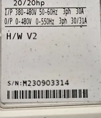 Control Techniques M701-05400300A 20/20 HP 380-480V. (BIN755)