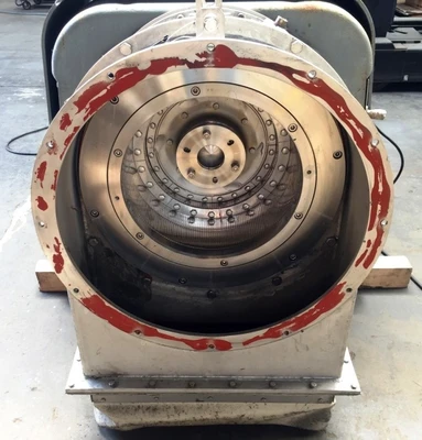 Escher-Wyss P-3/2 2-stage pusher centrifuge, 316SS.