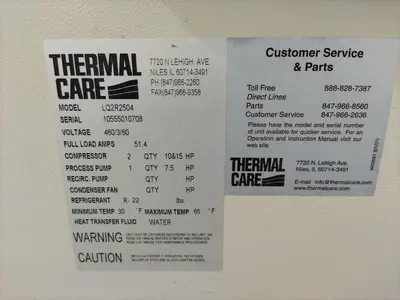 USED THERMAL CARE LAVB14410M PV-13311
