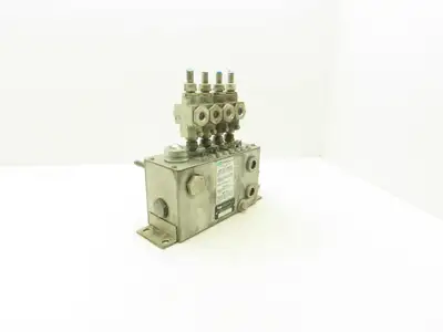 Madison Kipp SVH 4-Point Lubricator Sight Feed Oiler Pump Tank 9.75"L x 4"x 5.5"
