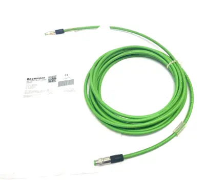 USED BECKHOFF DOUBLE ENDED ETHERCAT POWER CABLE M8 4-PIN