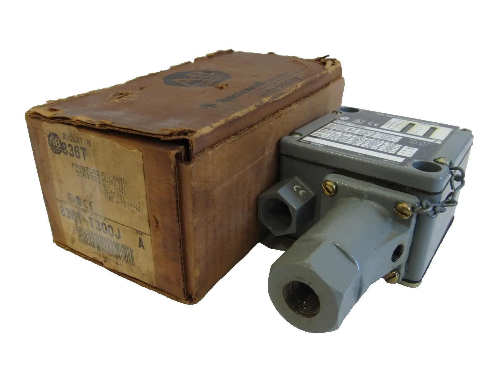 ALLEN BRADLEY 836T-T300J PRESSURE CONTROL SWITCH SER.A 836TT300J NEW, SURPLUS