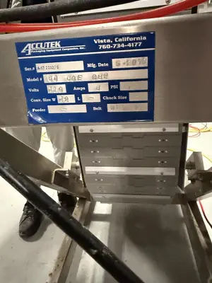 USED 2018 ACCUTEK  PACKAGING MODEL 22-500-000 (CAPPER) & 60-COE CH2 (CAP HOPPER/ELEVATOR)