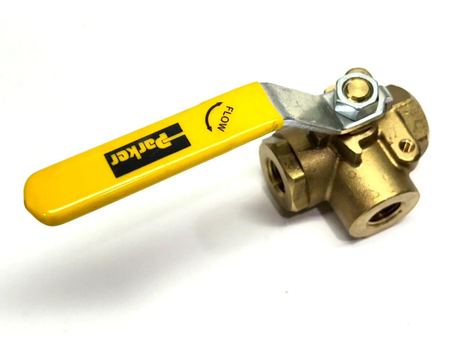 V533P-4 | Parker  Brass Ball Valve 3-Way 1/4" 400 WOG - New Other