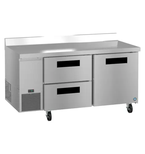 Hoshizaki WLR67B-D2 67" Steelheart Worktop Refrigerator w/ (2) Sections, (1) Door & (2) Drawers, 115v