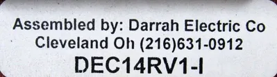 NEW DARRAH ELECTRIC DEC14RV1-I SCR ASSEMBLY DEC14RV1I