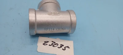 LOT OF 4 SP-114-150 3/4" 304 STAINLESS STEEL THREADED TEE PIPE FITTING