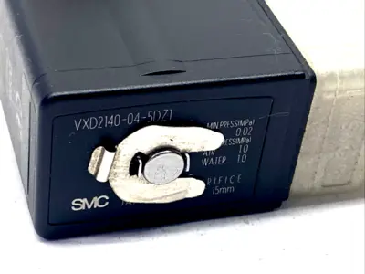 VXD2140-04-5DZ1 | SMC  2-Way Media Valve 1/2" NPT 24VDC - Used