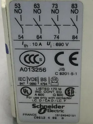 USED TELEMECANIQUE LADN40