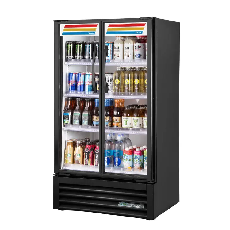 Used True TVM-30-HC~VM03 BLK Display Refrigerators Illinois US | Falcon Restaurant Supply #1373814