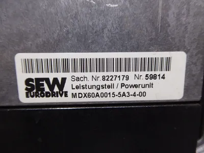 SEW Eurodrive MDS60A0015-5A3-4-00 MOVIDRIVE Inverter Drive Used`