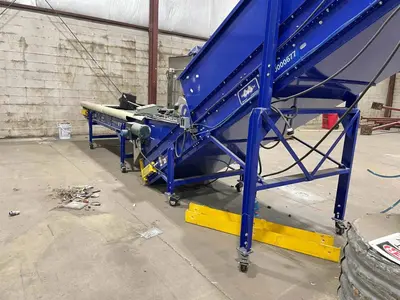 Two Enduraveyor 42” wide long Incline Conveyor