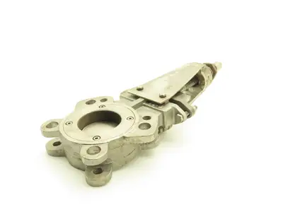 FNW 2000BT Stainless Knife Gate Valve V-Port Rising Stem Metal Seat 3"