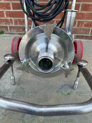 USED FRISTAM FPX731-160 CENTRIFUGAL PUMP W/STAINLESS 1 1/2 HP MOTOR, 480V, CONTROLLER